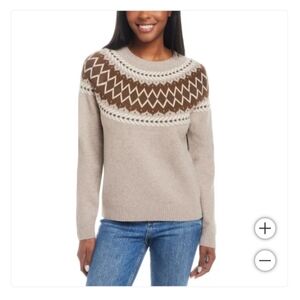 Weather proof ladies fairisle sweater